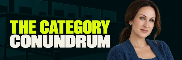 Stacy Bishop beside the headline “THE CATEGORY CONUNDRUM”