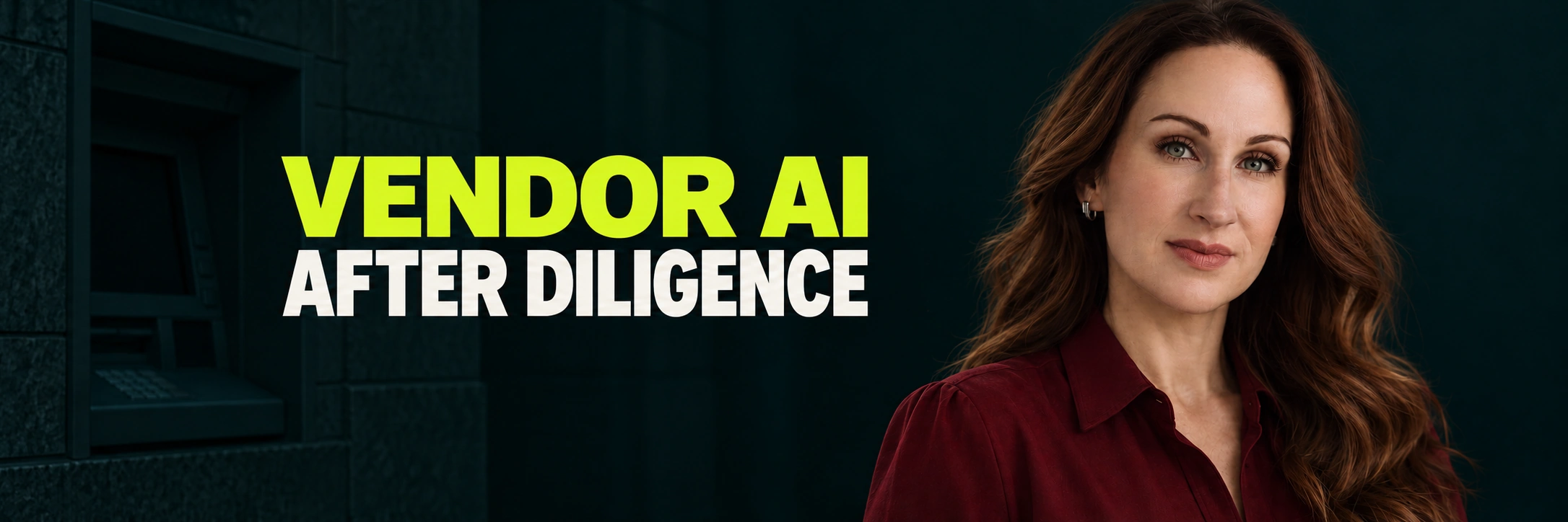 Stacy Bishop beside the headline “VENDOR AI AFTER DILIGENCE”